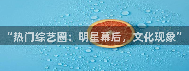 摩登7集团股票：“热门综艺圈：明星幕后，文化现象”